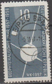 НДР, ФРН ГДР, ФРГ ^/--/^ Германия Німеччина ГДР 1957 геофизический год ^_^^^ Германия ГДР 1957 геофизический час - фото фото фото