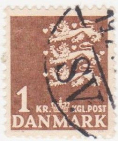Балтійські країни Балтийские страны ^/--/^ Дания   1946 г. №  294 А  гашеная ^_^^^ Данія 1946 р. No 294 А гашена - фото фото фото
