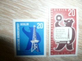 НДР, ФРН ГДР, ФРГ ^/--/^ Западный Берлин. 1961, 2 полные негашеные серии ^_^^^ Західний Берлін. 1961, 2 повні негашені серії - фото фото фото