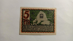 Інше Другое ^/--/^ Німеччина. Нотгельд. 5 пфенігів. 1921. ^_^^^ Германия. Нотгельд. 5 пфеннигов. 1921. - фото фото фото