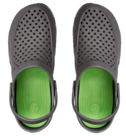 В'єтнамки Вьетнамки ^/--/^ Размеры 42, 43, 44  Кроксы сабо crocs клоги босоножки из пены (ЭВА), серые салатовая середина, полно ^_^^^ Розміри 41, 42, 43, 44, 45 Крокси сабо crocs клоги босоніжки з піни (ЕВА), сірі салатова середин - фото фото фото