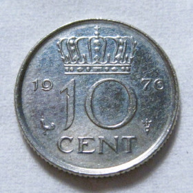 Нідерланди Нидерланды ^/--/^ Нідерланди 10 центів 1976 року #6 /--/ П /--/ 1085 ^_^^^ Нидерланды 10 центов 1976 года #6 /--/ П /--/ 1085 - фото фото фото