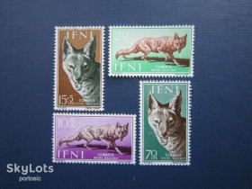 Фауна Фауна ^/--/^ 4 марки Ифни Испанские 1957 фауна шакал MNH ^_^^^ Іфні Іспанські 1957 фауна шакал MNH - фото фото фото