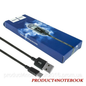 Кабелі Кабели ^/--/^ Кабель HOCO X /--/ 14 Times Speed USB to Type-C 3 /--/ A, 1 /--/ m, nylon, aluminum connectors, Black - фото фото фото