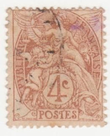 Франція Франция ^/--/^ Франция  1900  г. № 90 гашеная ^_^^^ Франція 1900 р. No 90 гашена - фото фото фото