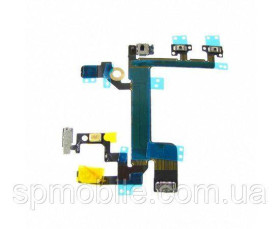 Шлейфи, перехідники Шлейфы, переходники ^/--/^ Шлейф для Apple iPhone 5 /--/ s на кнопки вкл./выкл., регулировки громкости, с микрофоном ^_^^^ Шлейф для Apple iPhone 5 /--/ s на кнопки вкл./викл., регулювання гучності, з мікрофоном - фото фото фото