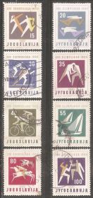 Інші країни Другие страны ^/--/^ Югославия 1960 Sc.564-571 used ПОЛНАЯ серия ОИ 1960 ^_^^^ Югославія 1960 Sc.564-571 used Повна серія ОІ 1960 - фото фото фото
