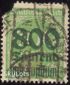 Веймарська республіка Веймарская республика ^/--/^ 1923 266 A /--/ 35 800 /--/ th m on 400 /--/ m - фото фото фото