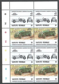 Транспорт Транспорт ^/--/^ Тувалу. Ваитупу  (1984) Автомобиль Bentley 3 Litre 1927 года. Квартблок ^_^^^ Тувалу. 1984 — Автомобіль Bentley 3 Litre 1927 Квартблок - фото фото фото