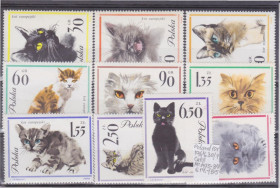 Польща Польша ^/--/^ Польша 1964 КОТЫ КОШКИ КОШАЧЬИ ПОРОДЫ МЛЕКОПИТАЮЩИЕ ЖИВОТНЫЕ ФАУНА 10 /--/ м** Mi.1475-1484 MNH EUR 14 !!! ^_^^^ Польща 1964 КОТИ КОШКИ КОШАЧІ ПОРОДИ МЛЕКОПІТНІ ФАУНА 10 /--/ М** Mi.1475-1484 MNH EUR 14 !!! - фото фото фото