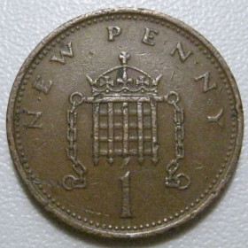 Єлизавета II (після ) Елизавета II (после ) ^/--/^ Велика Британія 1 новий пенні 1979 року 41557 ^_^^^ Великобритания 1 новый пенни 1979 года 41557 - фото фото фото