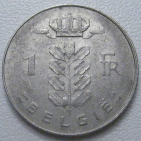 Бельгія Бельгия ^/--/^ Бельгія 1 франк 1974 року Belgie 42648 ^_^^^ Бельгия 1 франк 1974 года Belgie 42648 - фото фото фото