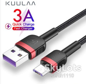 Кабелі Кабели ^/--/^ KUULAA С /--/ 207 Micro USB Nylon кабель 5 /--/ V/3 /--/ A 1 м - фото фото фото