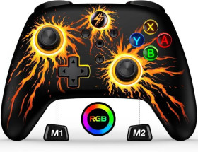 Інші аксесуари Другие аксессуары ^/--/^ 8197-ALEEMTRY Беспроводной контроллер Switch Controller для Nintendo Switch с джойстиком RGB ^_^^^ 8197-ALEEMTRY Бездротовий контролер Switch Controller для Nintendo Switch з джойстиком RGB - фото фото фото