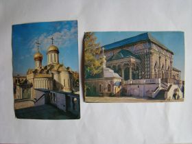 СРСР СССР ^/--/^ Загорск памятники архитектуры 2 шт. 1980 г.в. ^_^^^ Загорськ пам'ятки архітектури 2 шт. 1980 р.в. - фото фото фото