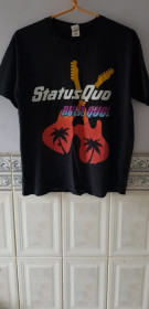Футболки, майки Футболки, майки ^/--/^ Футболка &amp;quot;Status Quo&amp;quot;  (100% cotton, L, Bangladesh) б/у ^_^^^ Футболка &amp;quot;Status Quo&amp;quot; (100% cotton, L, Bangladesh) б/у - фото фото фото