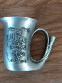 Кухонне начиння, посуд, столове срібло Кухонная утварь, посуда, столовое серебро ^/--/^ Олов&amp;apos;яна чарка-ріжок &amp;quot;Alte Post&amp;quot;,&amp;quot;Anno 1850&amp;quot;.  Frieling Zinn. Germany. ^_^^^ Олов&Alte Post&amp;quot;,&amp;quot;Anno 1850&amp;quot;. Frieling Zinn. Germany. - фото фото фото
