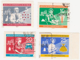 НДР, ФРН ГДР, ФРГ ^/--/^ ГДР 1960 /--/ г...№ 542‑545 гашеная серия ^_^^^ НДР 1960 /--/ р. No 542-545 гашена серія - фото фото фото