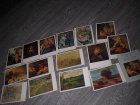 СРСР СССР ^/--/^ Набор открыток Музей Пушкина Живопись 15 шт ^_^^^ Музей Пушкіна Живопис 15 шт - фото фото фото