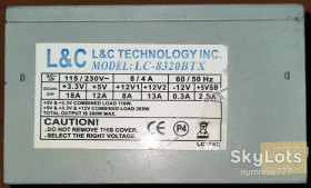 Блоки живлення Блоки питания ^/--/^ Брендовий блок живлення L&amp;C Model: LC-8320 /--/ BTX 300 /--/ W НЕ СТАРТУЄ ^_^^^ Брендовый блок питания L&amp;C model LC-8320 /--/ BTX 300 /--/ W не стартует - фото фото фото