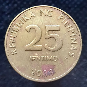 Філіппіни Филиппины ^/--/^ Філіппіни 25 сентимів, 2003 ^_^^^ Филиппины 25 сентимов, 2003 - фото фото фото