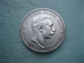Німецька імперія (-) Германская империя (-) ^/--/^ Германия . Королевство Пруссия.2 марки 1907 года Вильгельм-2 .. Хороший сохран ! ^_^^^ Королівство Пруссія 2 марки 1907 року Вільгельм-2. Хороший захист! - фото фото фото