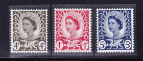 Великобританія Великобритания ^/--/^ GB  Великобритания Уельс  1967 г  MNH  флуоресценция ^_^^^ GB Велика Британія Уельс 1967 MNH флуоресценція - фото фото фото