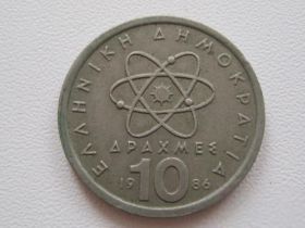 Греція Греция ^/--/^ Греция 10 драхм 1986 года #19186 ^_^^^ Греція 10 драхм 1986 #19186 - фото фото фото