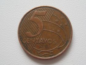 Бразилія Бразилия ^/--/^ Бразилия 5 сентаво 2003 года П /--/ 2-193 ^_^^^ Бразилія 5 сентаво 2003 року П /--/ 2-193 - фото фото фото