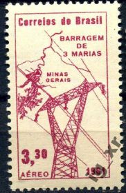 Південна Америка Южная Америка ^/--/^ Бразилия. Электричество (серия)** 1961 г. ^_^^^ Бразилія. Електрика (серія) 1961 - фото фото фото