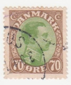 Скандинавія Скандинавия ^/--/^ Дания 1918 г..№ 110 гашеная ^_^^^ Данія 1918 р. No 110 гашена - фото фото фото