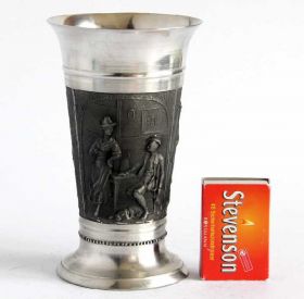 Кухонне начиння, посуд, столове срібло Кухонная утварь, посуда, столовое серебро ^/--/^ Антикварный оловянный бокал 250 мл  Innung Germany ^_^^^ Антикварний олов'яний келих 250 мл Innung Germany - фото фото фото