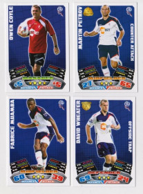Інше Другое ^/--/^ Футбольные карточки MATCH ATTAX 2011-2012 Premier League  Футбольный клуб Bolton Wanderers  4 шт  ^_^^^ Футбольні картки MATCH ATTAX 2011-2012 Premier League Футбольний клуб Bolton Wanderers 4 шт - фото фото фото