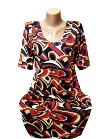 Сукні Платья ^/--/^ M-2 /--/ XL Платье Wardrobe с абстрактным принтом ^_^^^ M-2 /--/ XL Плаття Wardrobe з абстрактним принтом - фото фото фото