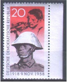 НДР, ФРН ГДР, ФРГ ^/--/^ ZM ГДР 1958 г  MNH солдат ^_^^^ ZM НДР 1958 MNH солдат - фото фото фото