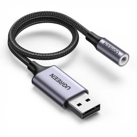 USB адаптери USB адаптеры ^/--/^ USB звуковая карта UGREEN CM /--/ 477             (USB to Jack 3.5 /--/ mm) ^_^^^ USB звукова карта UGREEN CM /--/ 477 (USB to Jack 3.5 /--/ mm) - фото фото фото
