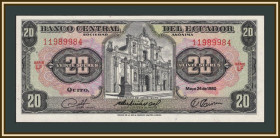 Еквадор Эквадор ^/--/^ Эквадор 20 сукре 1980 P-115  (115 /--/ b.2) UNC ^_^^^ Еквадор 20 сукре 1980 P-115 (115 /--/ b.2) UNC - фото фото фото