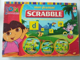 Ігри, настільні ігри Игры, настольные игры ^/--/^ Настільна гра Scrable Dora англ. та ісп.мова Mattel ^_^^^ Настольная игра Scrable Dora англ. и исп. язык Mattel - фото фото фото