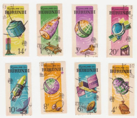Бурунді Бурунди ^/--/^ Бурунди  1965 г № 171-178 серия гашеная ^_^^^ Бурунді 1965 р No 171-178 серія гашена - фото фото фото
