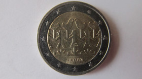Литва Литва ^/--/^ 2 євро 2018 рік Литва. Фестиваль пісні і танцю. ^_^^^ 2 евро 2018 год Литва. Фестиваль песни и танца. - фото фото фото