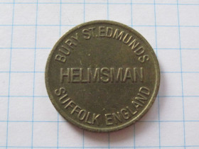 Інше Другое ^/--/^ Жетон - HELMSMAN BURY ST.EDMUNDS SUFFOLK ENGLAND #6 /--/ П /--/ 2197 ^_^^^ Жетон - HELMSMAN Bury ST. EDMUNDS SUFOLK ENGLAND #6 /--/ П /--/ 2197 - фото фото фото