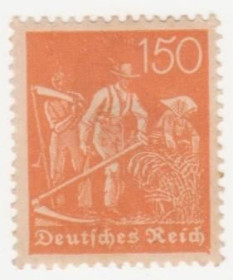 Веймарська республіка Веймарская республика ^/--/^ Германия   ( Рейх) 1922 г. №  187 * ^_^^^ Німеччина (Рейх) 1922 р. No 187* - фото фото фото