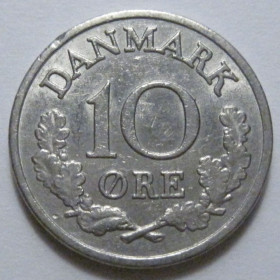 Данія Дания ^/--/^ Данія 10 ере 1970 року 41497 ^_^^^ Дания 10 эре 1970 года 41497 - фото фото фото