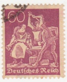 Веймарська республіка Веймарская республика ^/--/^ Германия    ( Рейх) 1921 г. №  163 гашеная ^_^^^ Німеччина (Рейх) 1921 р. No 163 гашена - фото фото фото