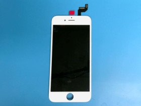Сенсорні екрани і Дисплеї Сенсорные экраны и Дисплеи ^/--/^ Дисплей iPhone 6 /--/ S белый оригинал с дефектом на черном фоне и есть дефект подсветки, стекло заменено. 2 ^_^^^ Дисплей iPhone 6 /--/ S білий оригінал з дефектом на чорному тлі і є дефект підсвічування, скло замінено. 2 2 - фото фото фото