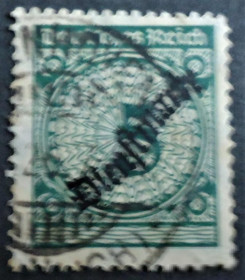 НДР, ФРН ГДР, ФРГ ^/--/^ Германия империя Марки госслужб 1874 - 1942 г. № 100 гашеная ^_^^^ Німеччина імперія Марки держслужб 1874 - 1942 р. No 100 гашена - фото фото фото