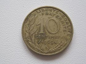 Франція Франция ^/--/^ Франция 10 сантимов 1969 года #15905 ^_^^^ Франція 10 сантимів 1969 року #15905 - фото фото фото
