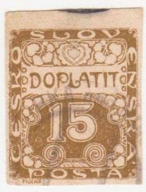 Чехословаччина Чехословакия ^/--/^ Чехословакия 1919 г №  3 гашеная ^_^^^ Чехословаччина 1919 р. No 3 гашена - фото фото фото