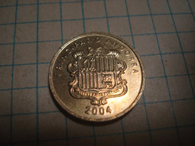 Інше Другое ^/--/^ 2 /--/ сантіми 2004 Андорра ^_^^^ 2 /--/ сантимы 2004 Андорра - фото фото фото