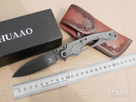 Ножі, мультітули Ножи, мультитулы ^/--/^ HUAAO Mountaineering, D /--/ 2 Blackwash, T /--/ 6 Aluminum Blue + Stainless steel, Outdoor, Tactical, EDC - фото фото фото